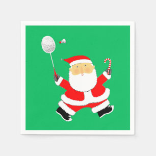 Serviette En Papier Fête de Noël de Badminton