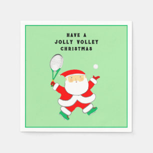 Serviette En Papier Fête de Noël de tennis