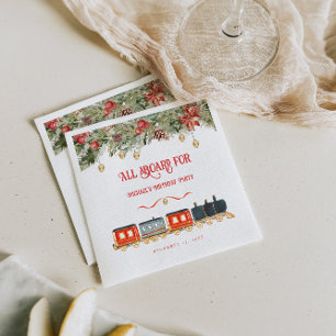 Serviette En Papier Fête de Noël Express polaire