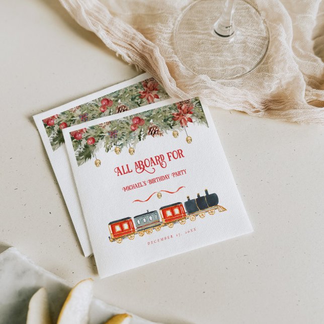 Serviette En Papier Fête de Noël Express polaire (Créateur téléchargé)