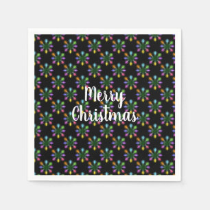 Serviette En Papier Fête de Noël feu de neige design