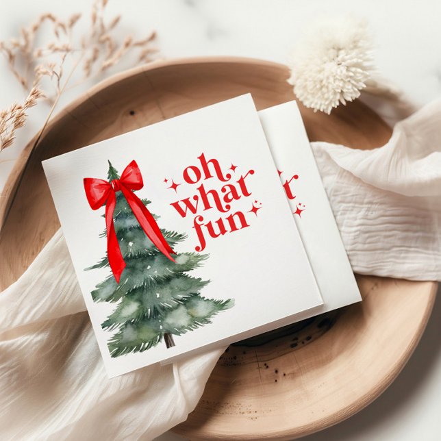 Serviette En Papier Fête de Noël Oh quel plaisir (Créateur téléchargé)