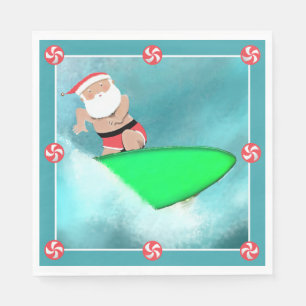 Serviette En Papier Fête de Noël sur la plage