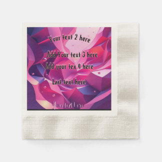 Serviette En Papier Fête de papier rose