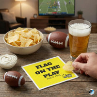 Fête de pénalité de football drôle "Drapeau sur le