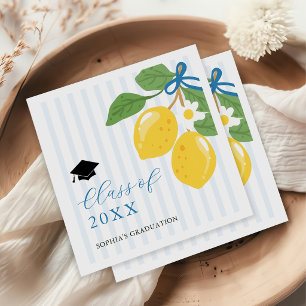 Serviette En Papier Fête de remise de diplômes Citron Citrus Frais Ble