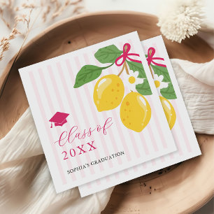 Serviette En Papier Fête de remise de diplômes Citron Citrus Frais Ros