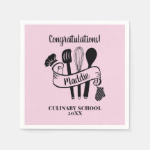 Fête de remise de diplômes de chef personnalisée