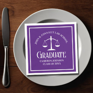 Serviette En Papier Fête de remise de diplômes de faculté de droit vio