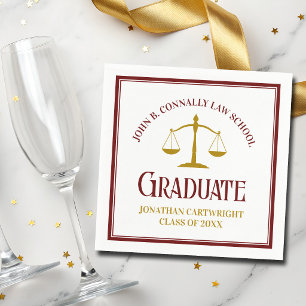Serviette En Papier Fête de remise de diplômes personnalisée de l'écol