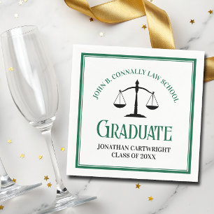 Serviette En Papier Fête de remise des diplômes de l'école de droit ve