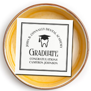 Serviette En Papier Fête de remise des diplômes de l'école dentaire mo