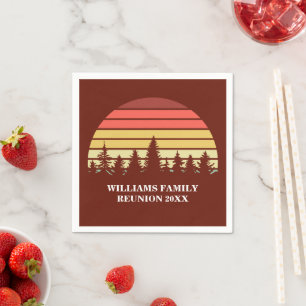 Serviette En Papier Fête de réunion de famille personnalisée Forêt de 