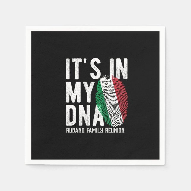 Serviette En Papier Fête de réunion italienne (Devant)