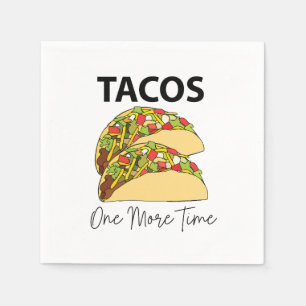 Serviette En Papier Fête de Tacos Une Fois de Plus Nourriture Mexicain