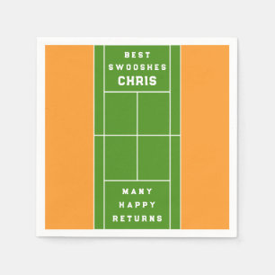 Serviette En Papier Fête de Tennis