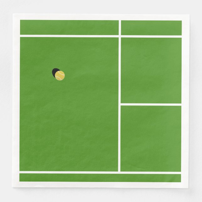 Serviette En Papier Fête de tennis créative (Devant)