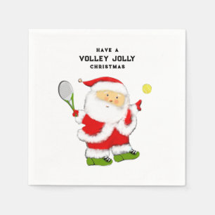 Serviette En Papier Fête de tennis de vacances