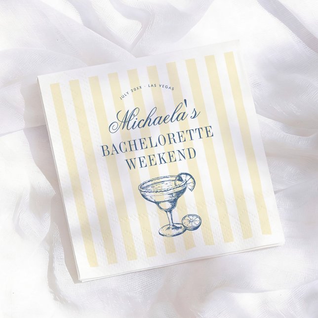 Serviette En Papier Fête de week-end de Bachelorette Préparatoire Marg (Créateur téléchargé)