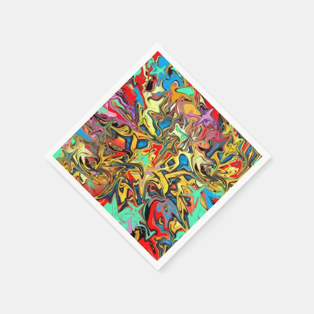 Serviette En Papier Fête d'enfants graffiti tendance (Coin)