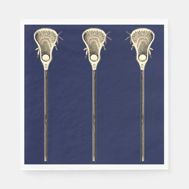 Serviette En Papier Fête d'équipe de crosse (Devant)