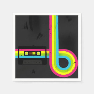 Serviette En Papier fête des années 80