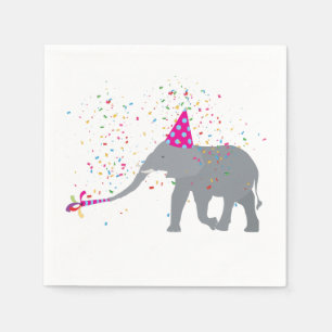 Serviette En Papier Fête des éléphants - Animaux ayant une fête