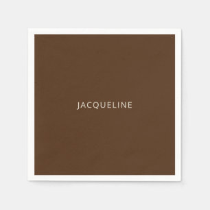 Serviette En Papier Fête des mariées Brown personnalisée