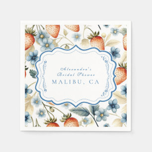 Serviette En Papier Fête des mariées d'amour Berry été