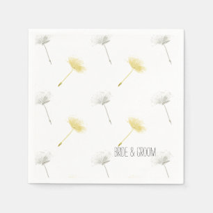 Serviette En Papier Fête des mariées Dandelion Wish Flowers
