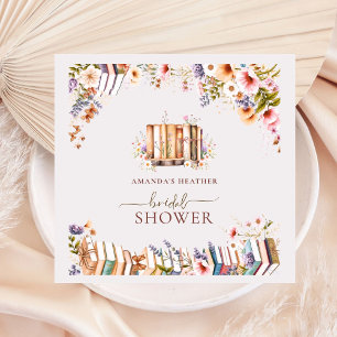Serviette En Papier Fête des mariées de Fleur sauvage de vidage de lib