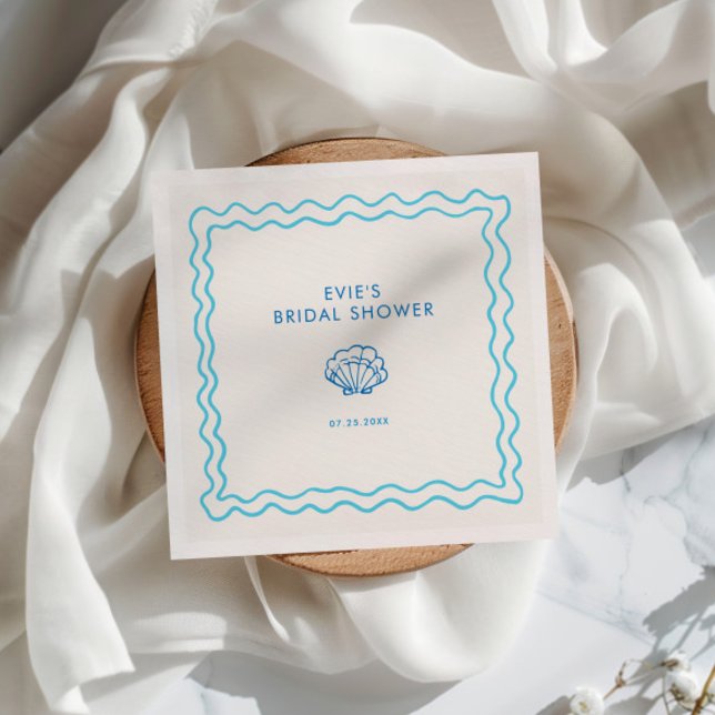 Serviette En Papier Fête des mariées de la coque de la main dessinée (Créateur téléchargé)