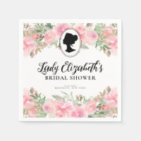 Fête des mariées de régence florale rose vintage