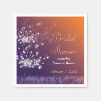 Serviette En Papier Fête des mariées des Dandelions Twilight