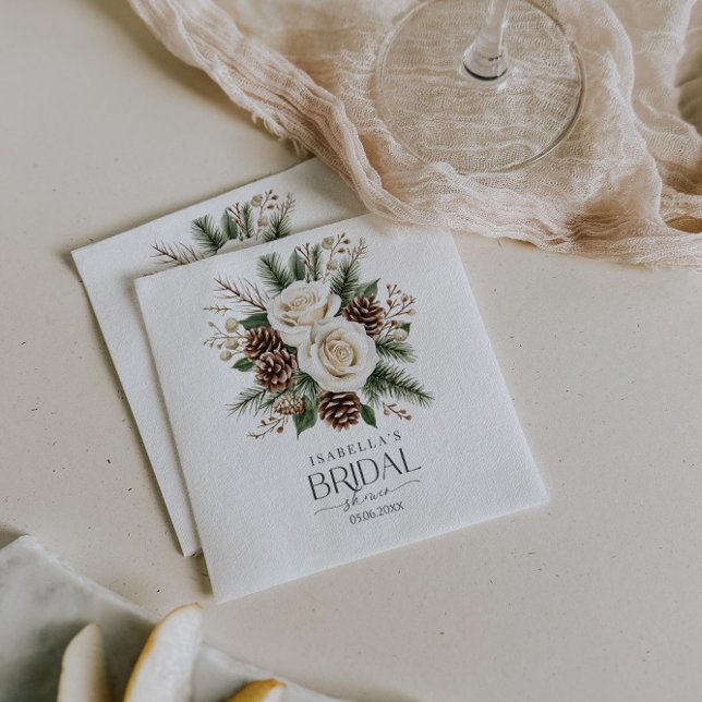 Serviette En Papier Fête des mariées d'hiver (Créateur téléchargé)