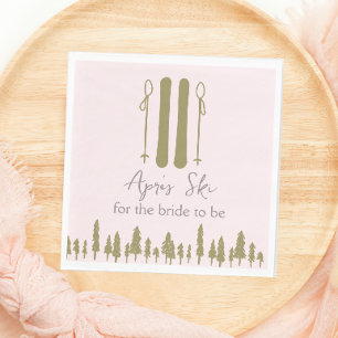 Serviette En Papier Fête des mariées d'hiver Pink Apres