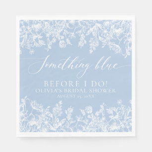 Serviette En Papier Fête des mariées Fleur sauvage moderne et élégant 