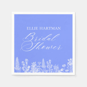 Serviette En Papier Fête des mariées Fleur sauvage périphérique