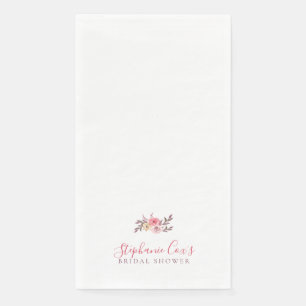 Serviette En Papier Fête des mariées florale moderne