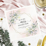 Serviette En Papier Fête des mariées Géométrique rose pâle<br><div class="desc">Fête des mariées Géométrique rose pâle</div>