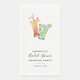 Serviette En Papier Fête des mariées minimaliste Cocktail Party
