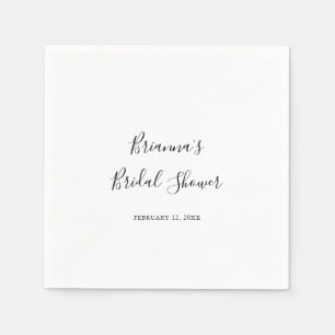 Serviette En Papier Fête des mariées minimaliste simple