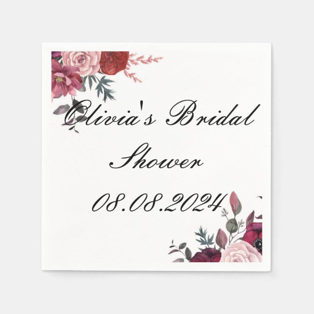 SERVIETTE EN PAPIER FÊTE DES MARIÉES NAPKIN (Devant)