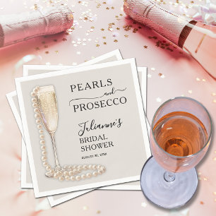 Serviette En Papier Fête des mariées Perles et poursuites