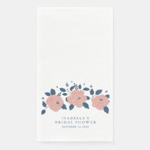 Serviette En Papier Fête des mariées personnalisée aux fleurs de jardi