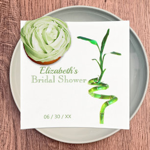 Serviette En Papier Fête des mariées personnalisée Lucky Bamboo