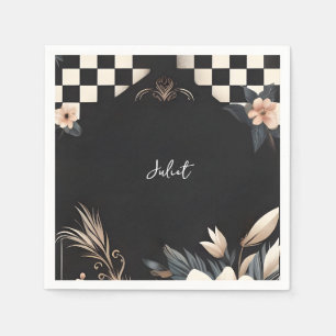 Serviette En Papier Fête des mariées Retro Studio Creative Illustrée