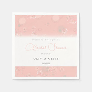 Serviette En Papier Fête des mariées Rose de thé doux