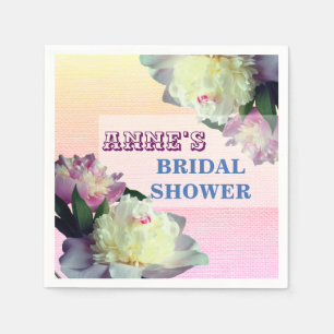 Serviette En Papier Fête des mariées sur mesure, papier floral serviet