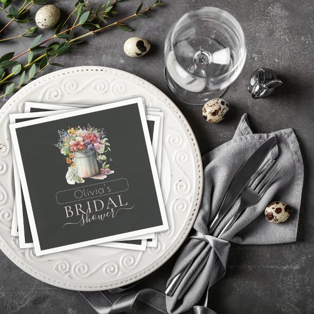 Serviette En Papier Fête des mariées Vase de fleurs de printemps roman (Créateur téléchargé)